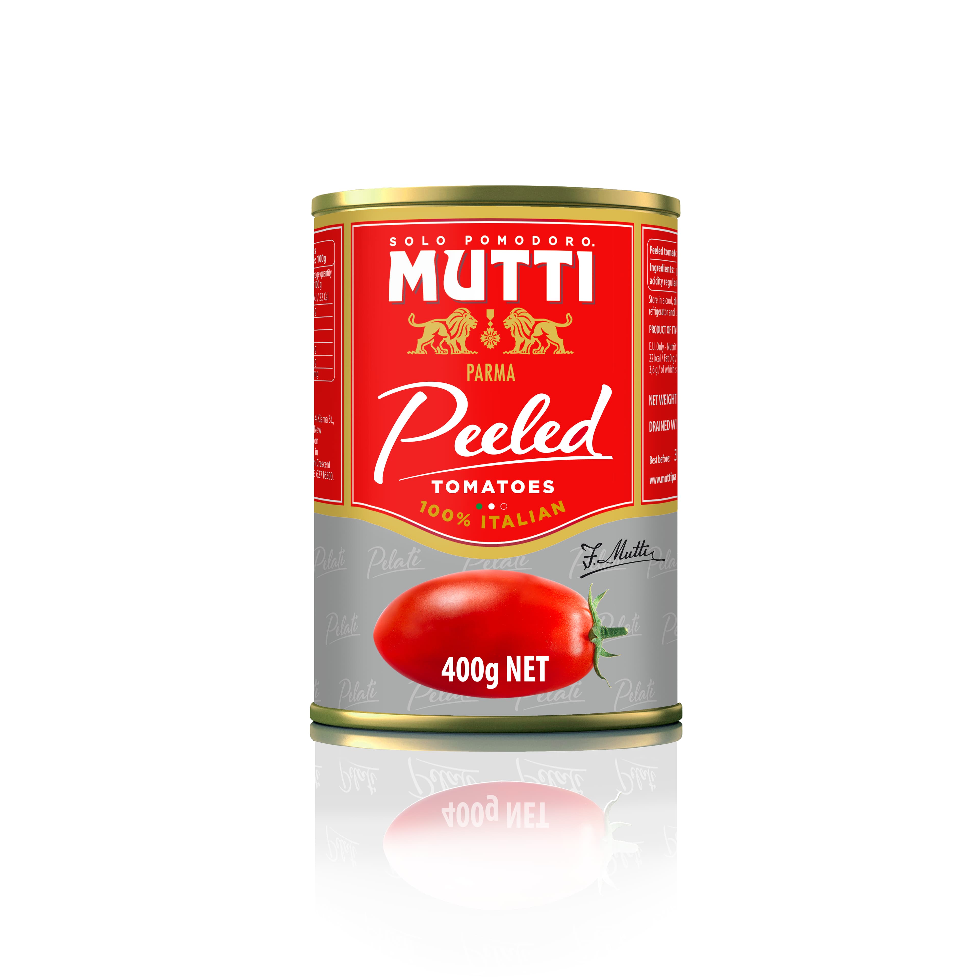 Whole Peeled Tomatoes - Tin 400g. NEW QUALITY Mutti   400g